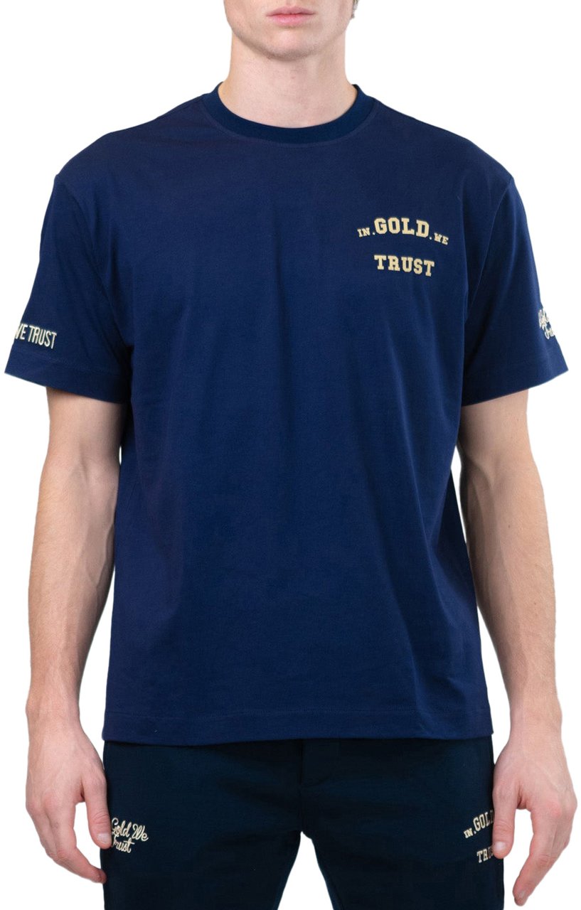In Gold We Trust Pusha '25 Navy Blauw