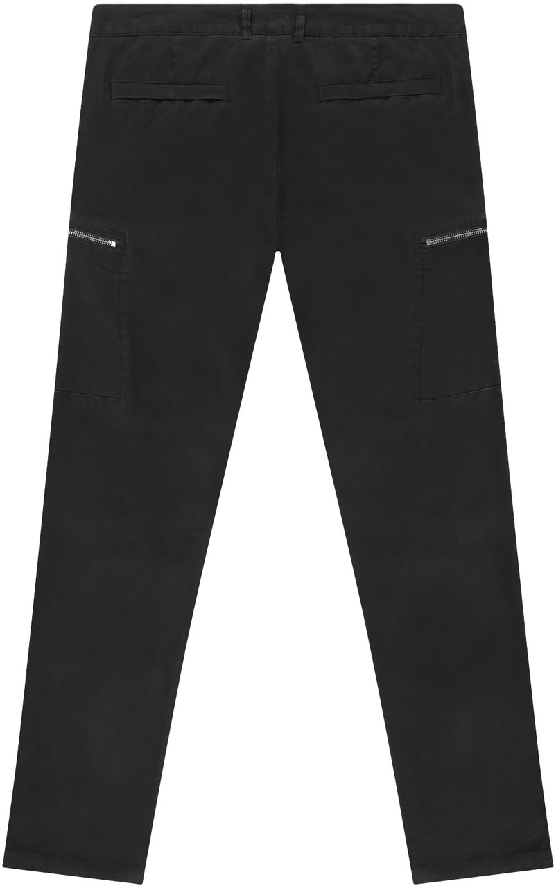 In Gold We Trust The Zipper Pants Black Zwart