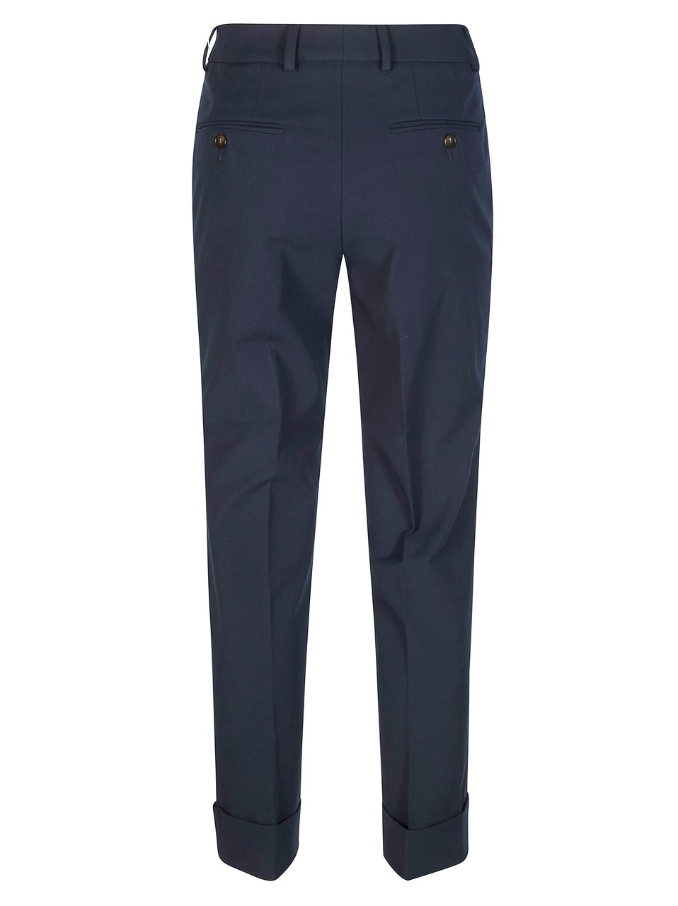 Incotex Blue Nevet Bistratch Cuffed Trousers Blauw