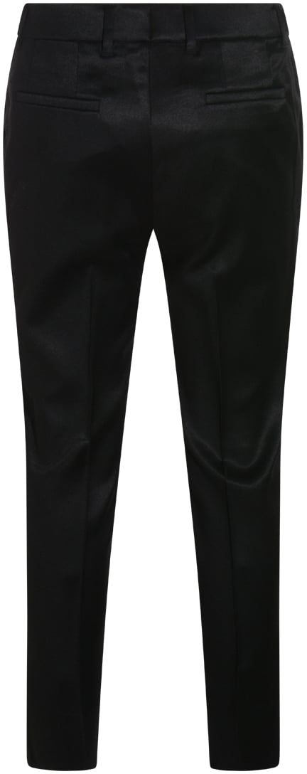 Incotex Black Cotton Pants Zwart