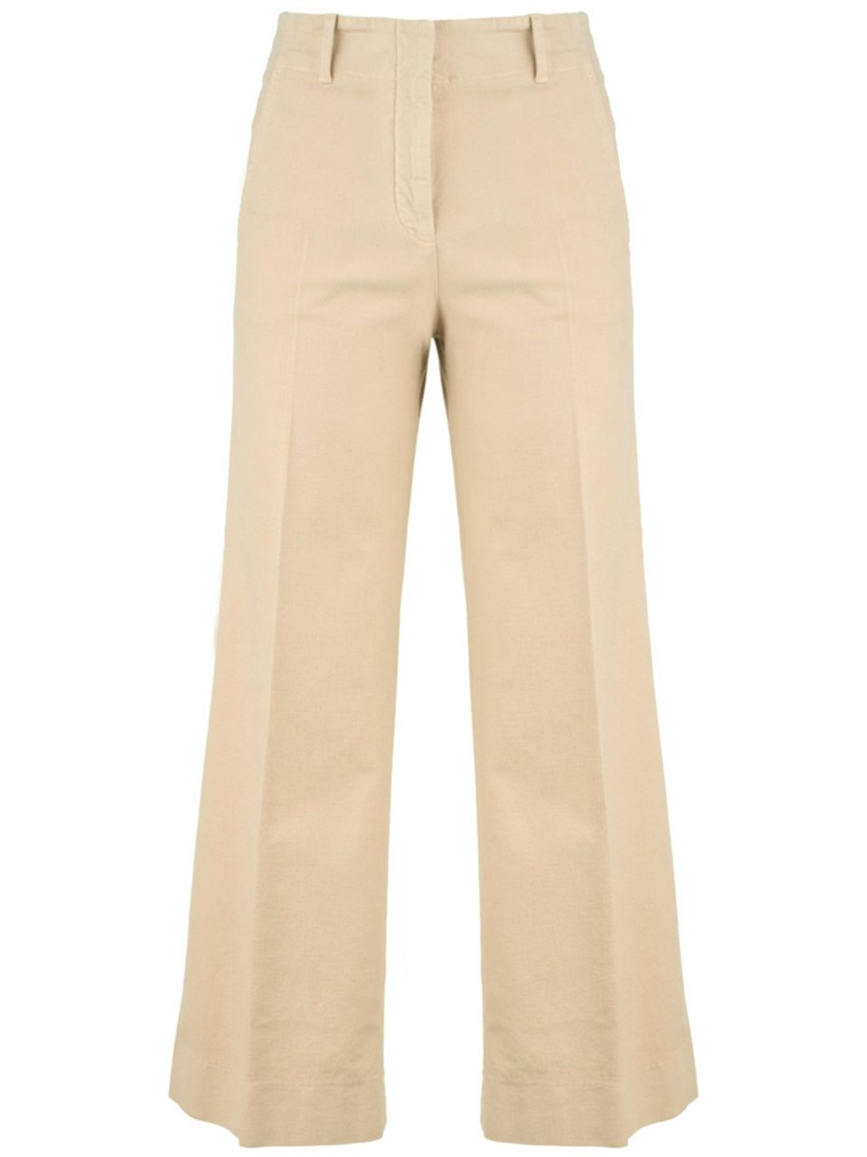 Incotex Black Cropped Wide-Leg Tailored Trousers Neutraal
