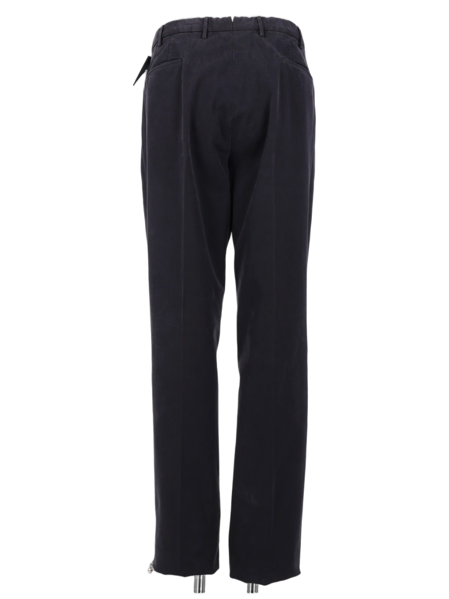 Incotex Tailored Black Pants with Straight-Leg Cut Zwart