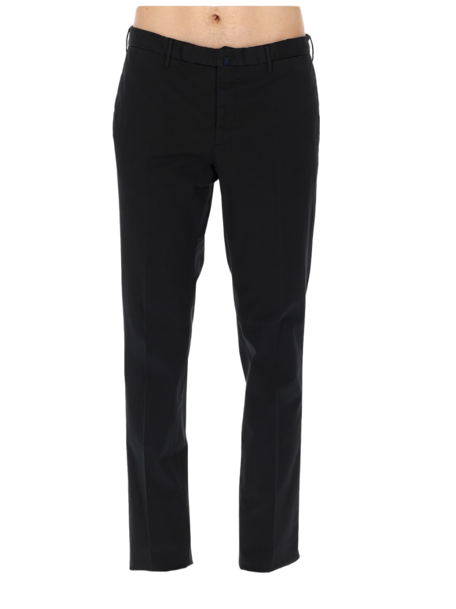Incotex Neutrals Slim Fit Cotton-Blend Chinos Zwart