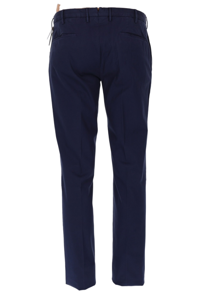 Incotex Neutrals Flat-Front Cotton-Blend Tailored Pants Zwart