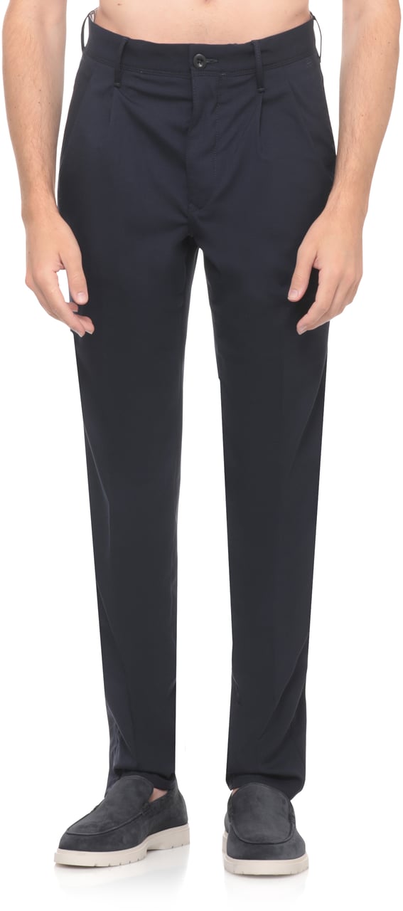 Incotex Trousers Blue Navy