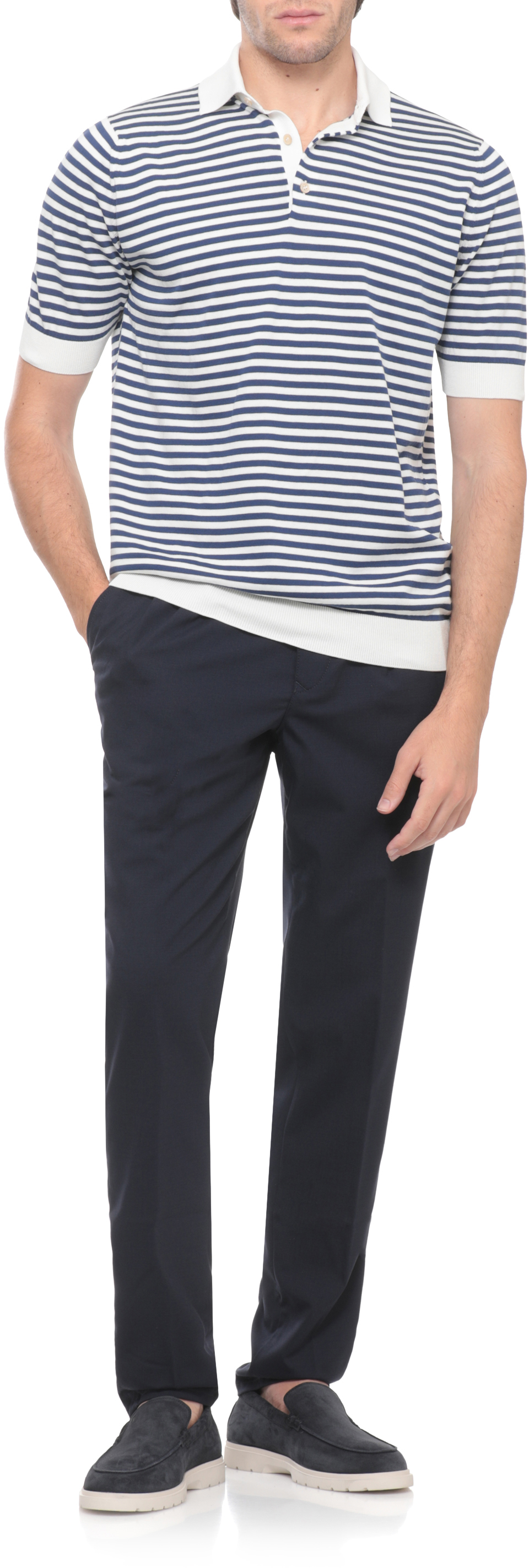 Incotex Trousers Blue Navy