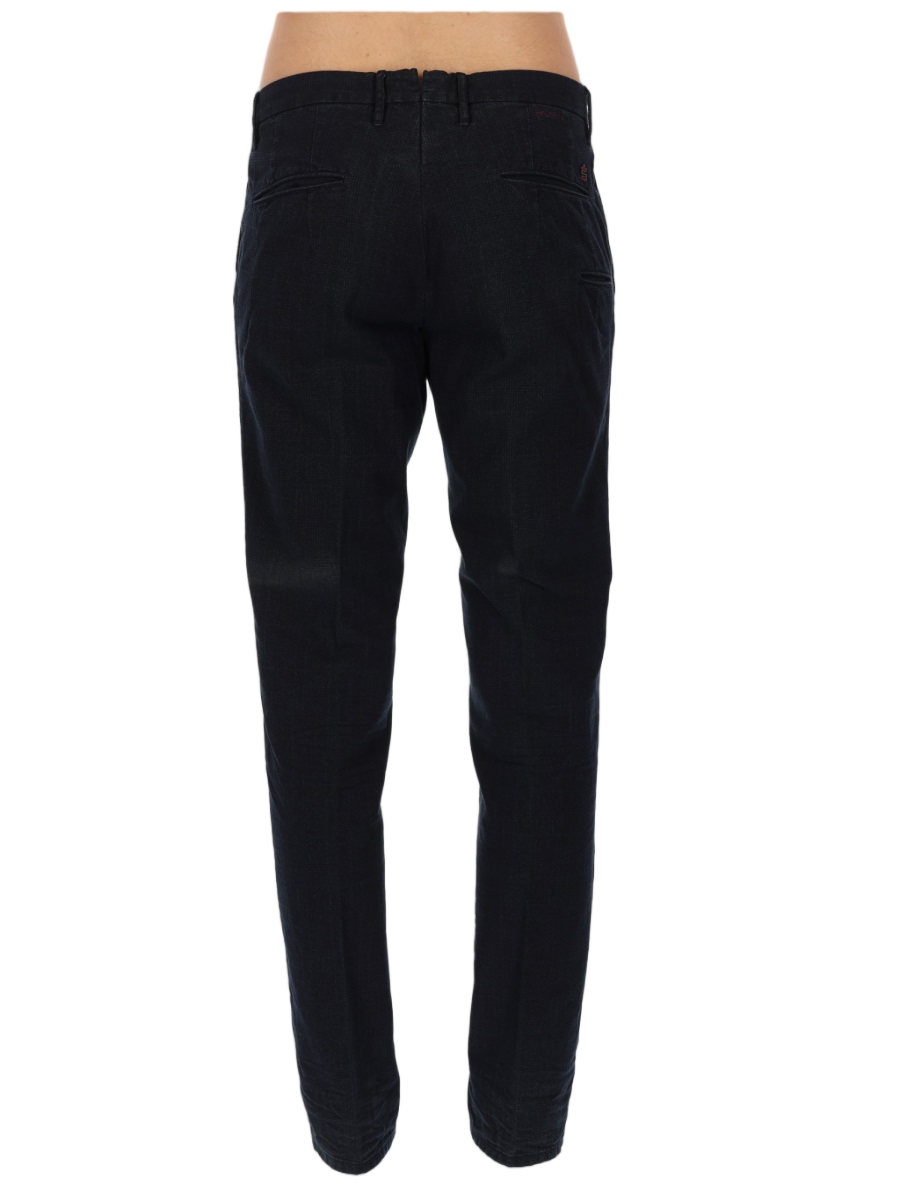 Incotex Blue Slim-Fit Cotton Jeans Zwart