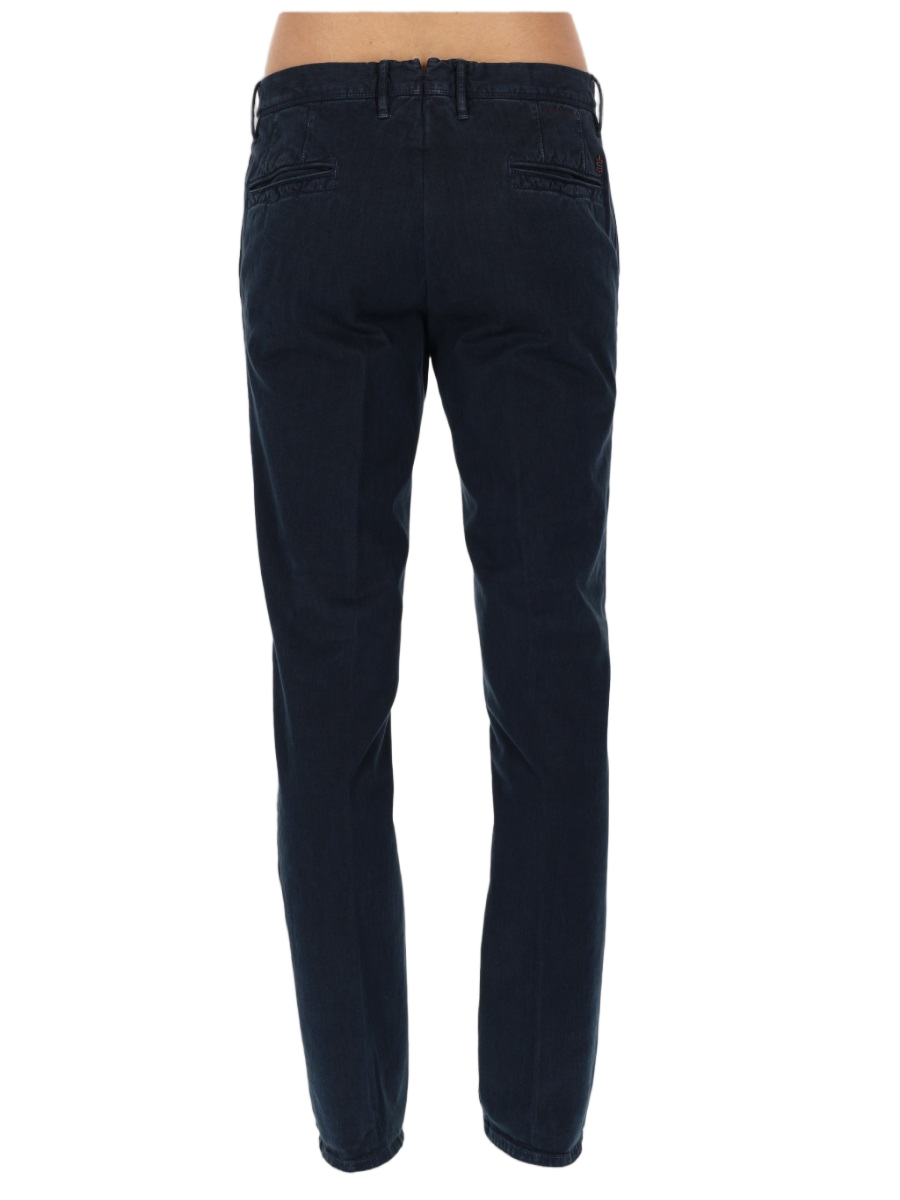 Incotex Navy Blue Slim-Fit Stretch Jeans Zwart