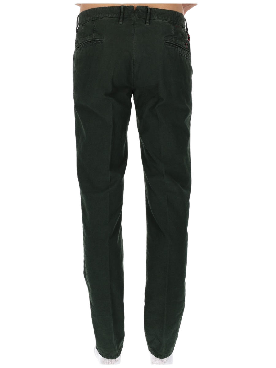 Incotex Slim-Fit Stretch Cotton Casual Pants Zwart