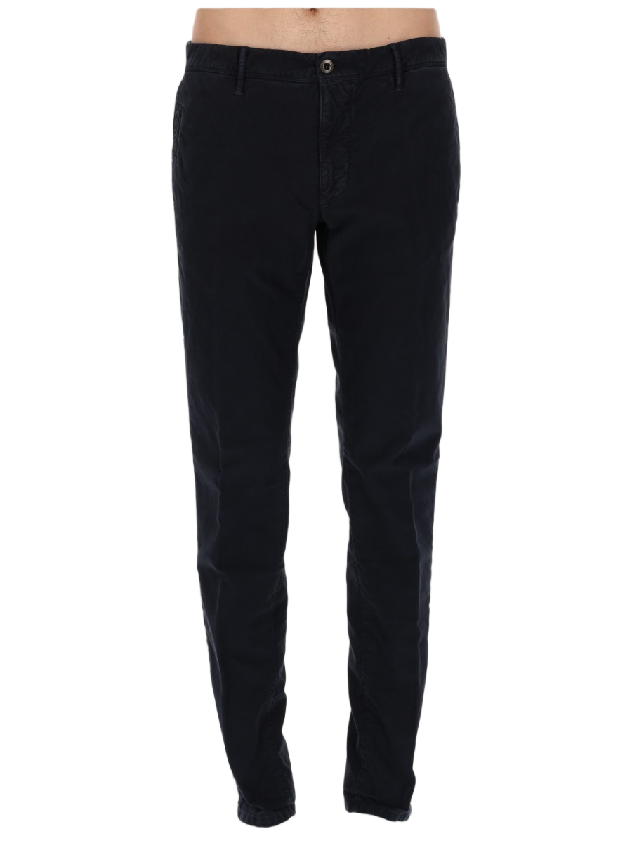 Incotex Slim-Fit Stretch Cotton Chinos Zwart