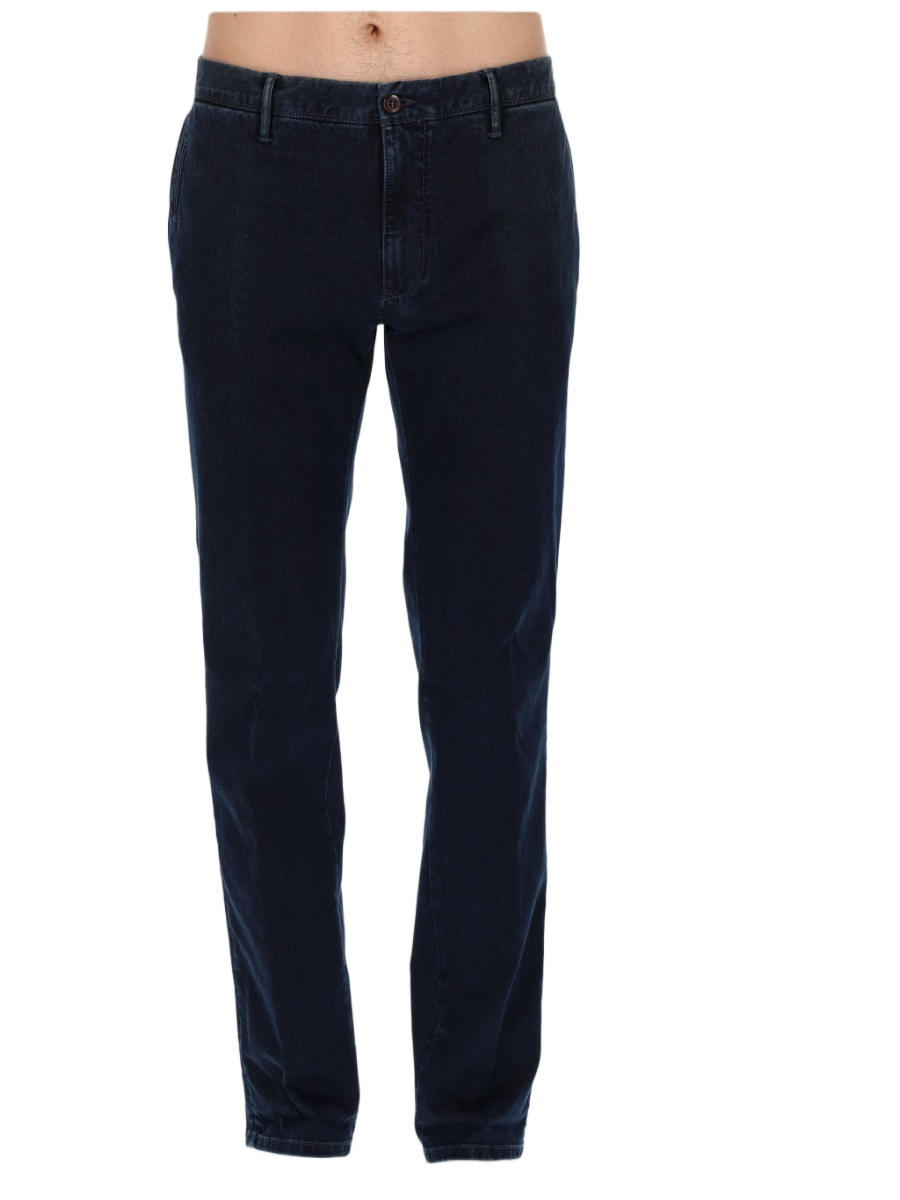 Incotex Slim-Fit Cotton Five-Pocket Chinos Blauw
