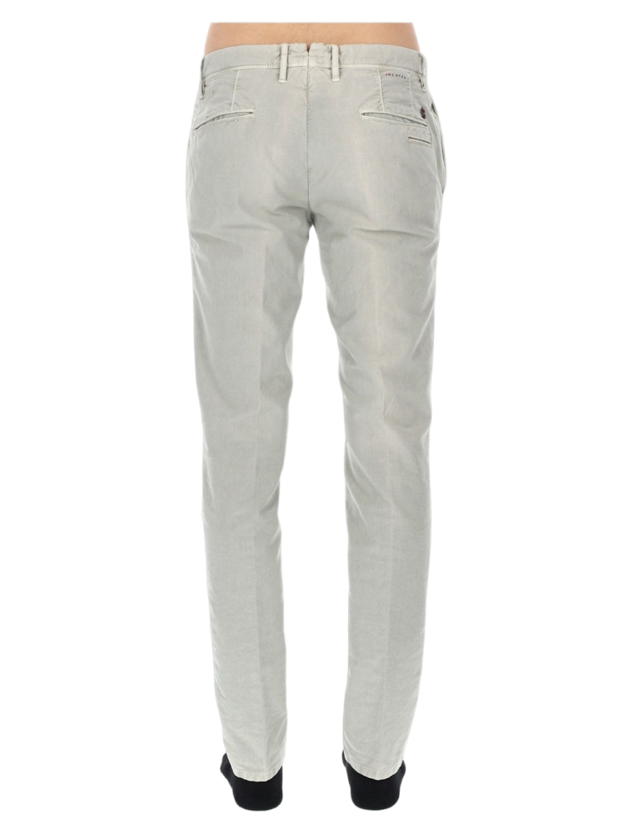 Incotex Light Grey Faded Cotton-Blend Jeans Wit