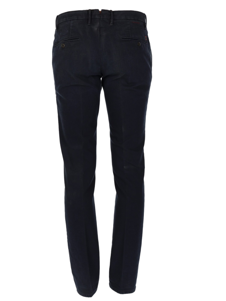 Incotex Dark Wash Slim-Fit Cotton-Blend Jeans Zwart