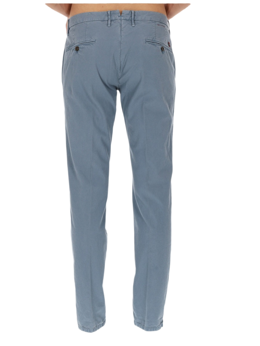 Incotex Muted Blue Slim-Fit Cotton-Blend Jeans Blauw