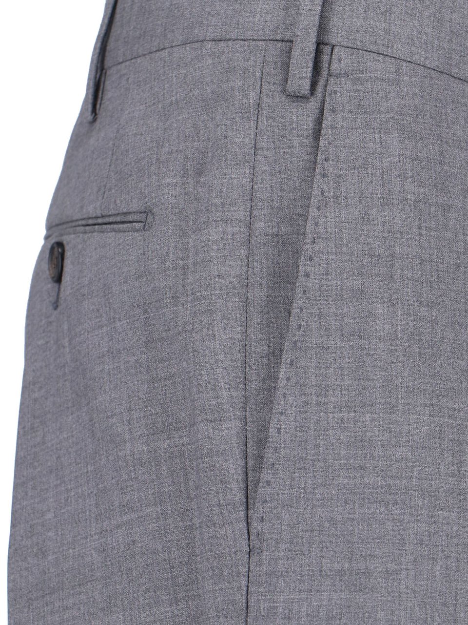 Incotex Grey Tailored Trousers Grijs