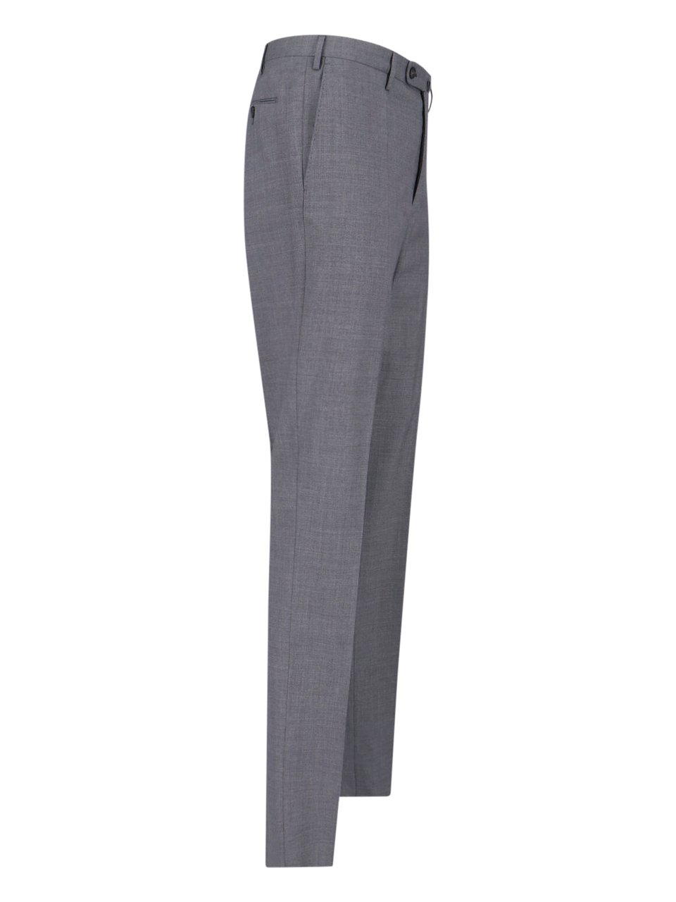 Incotex Grey Tailored Trousers Grijs