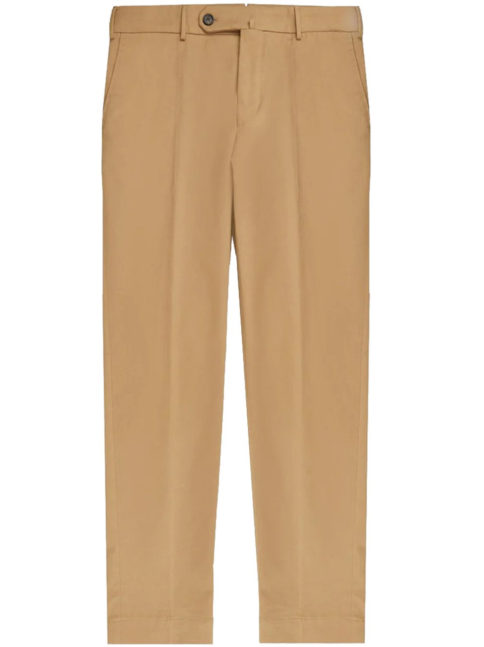Incotex Tan Straight-Leg Casual Cotton Trousers Bruin