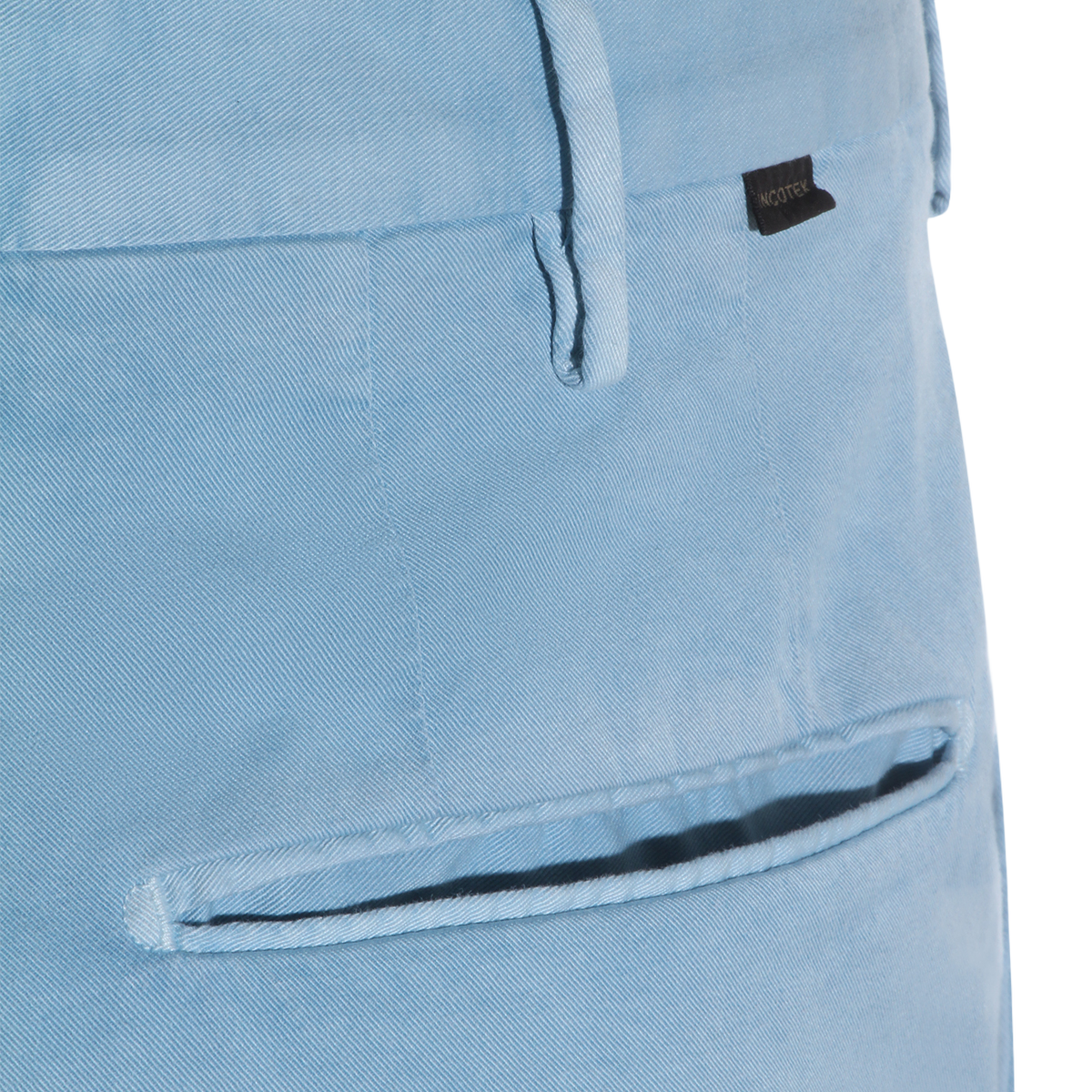 Incotex Straight-Leg Trousers with Subtle Front Pleats Blauw
