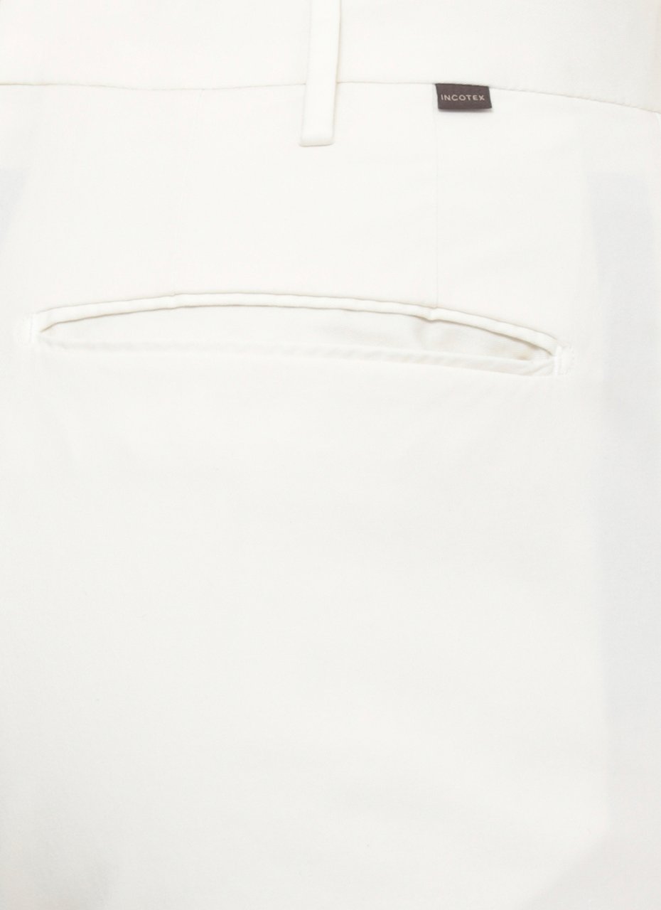 Incotex Trousers Ivory Wit
