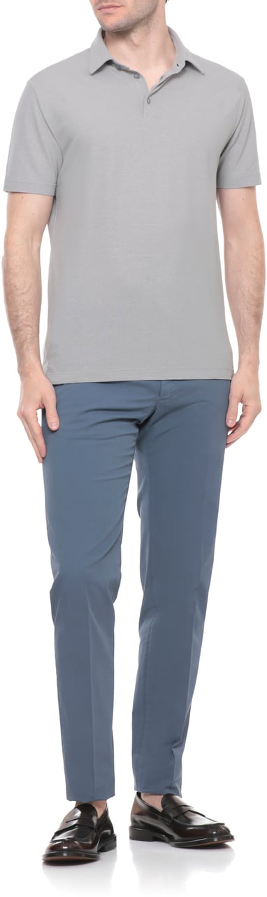 Incotex Trousers Blue Blauw