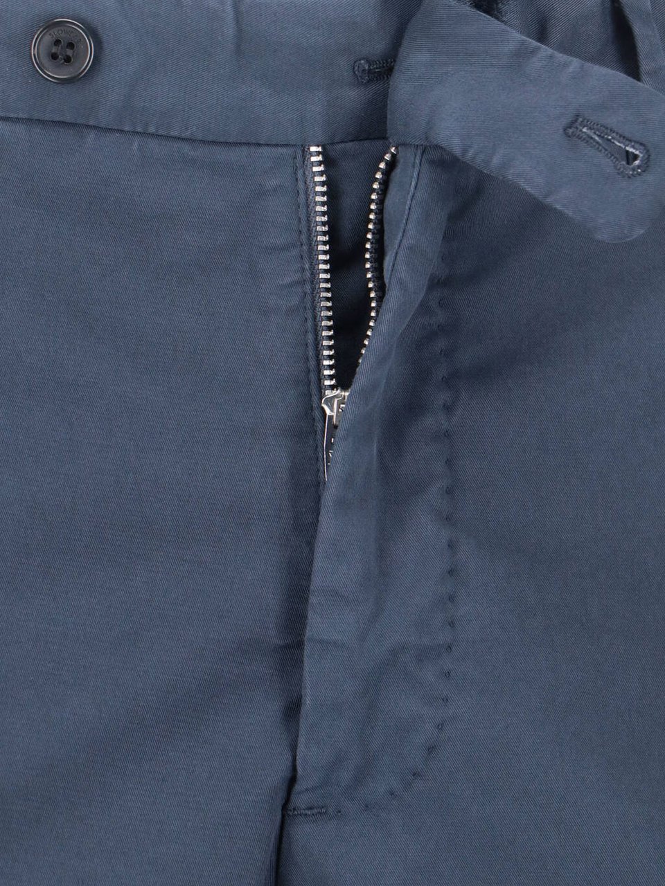 Incotex Blue Mid-Rise Straight-Leg Tailored Trousers Blauw