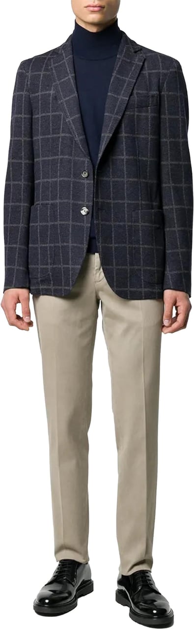 Incotex Beige Tight Fit Trousers Grijs