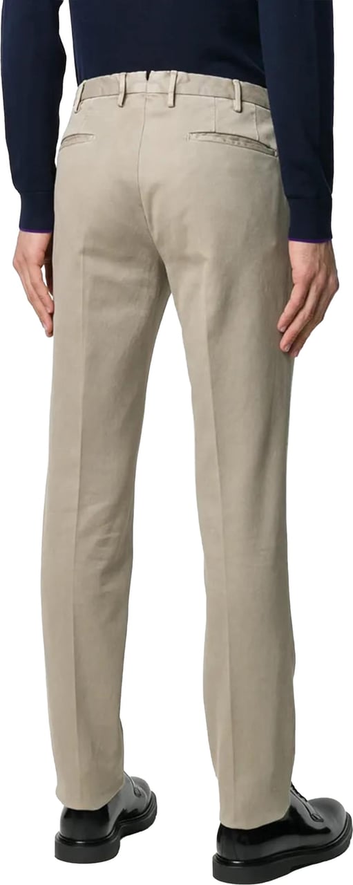 Incotex Beige Tight Fit Trousers Grijs