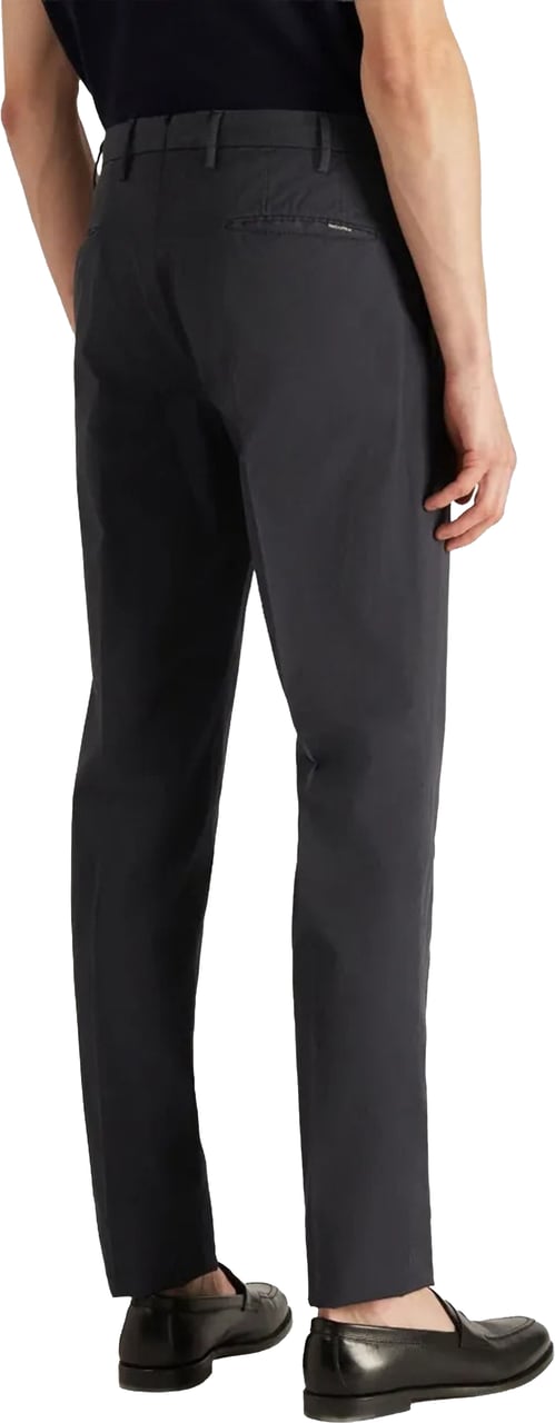 Incotex Neutral Slim Fit Tailored Cotton Pants Zwart