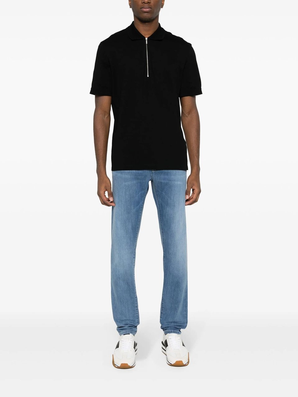 Incotex Light Blue Special Straight-Leg Jeans Blauw