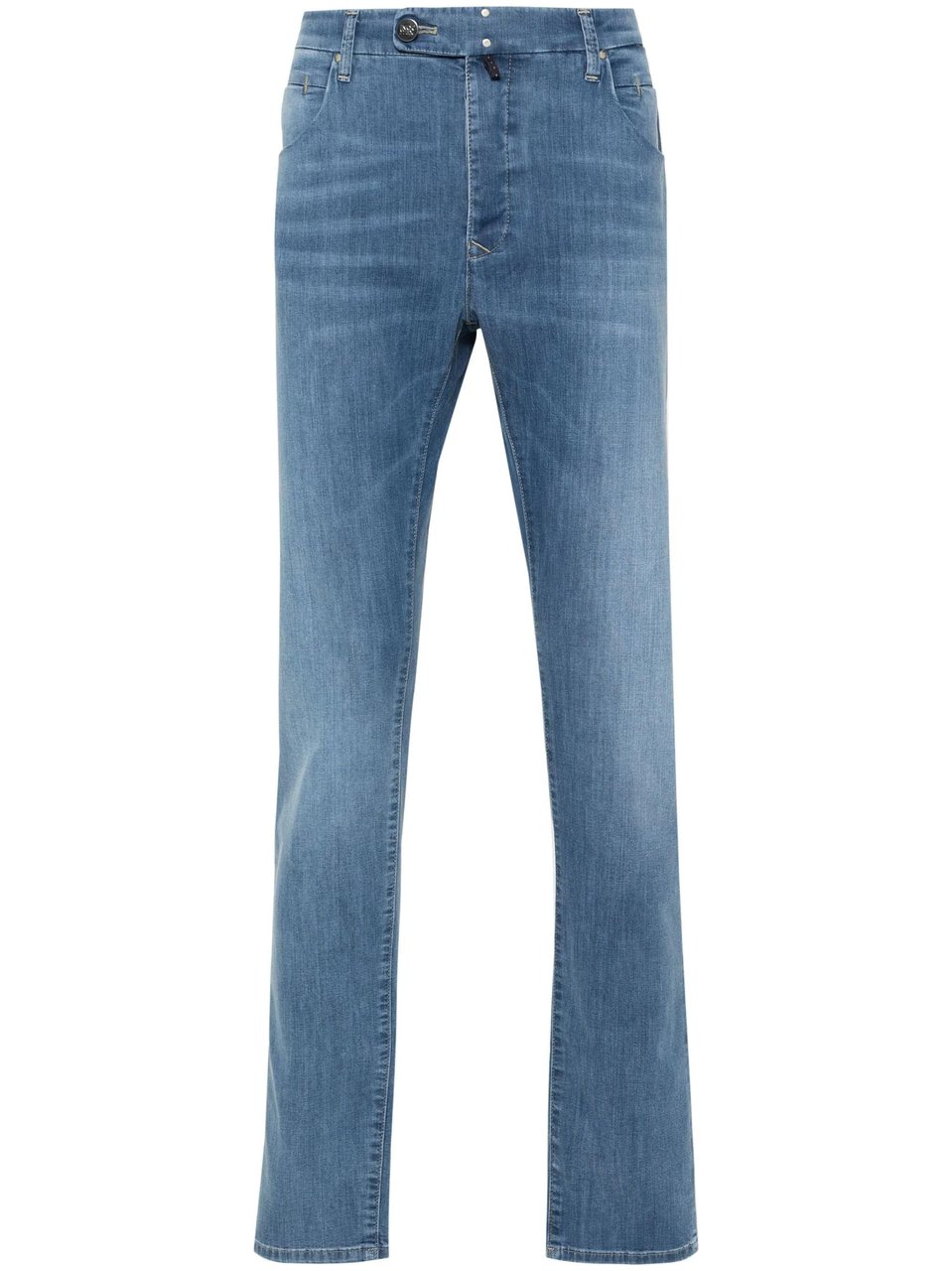Incotex Light Blue Special Straight-Leg Jeans Blauw
