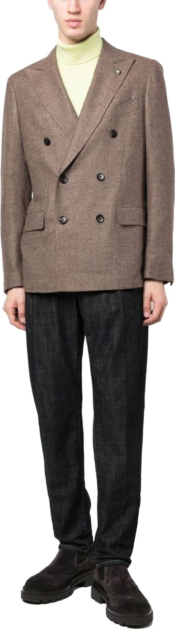 Incotex Dark Wash Incotex Cotton Denim Pants Zwart