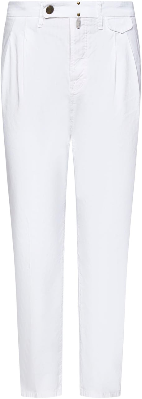 Incotex Trousers White Wit