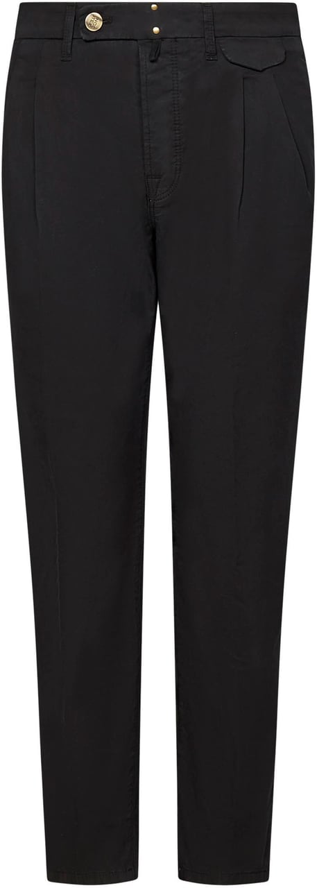 Incotex Trousers Black Zwart
