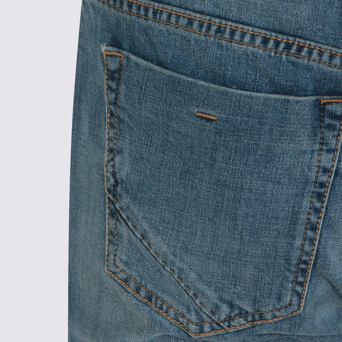 Incotex Straight-Leg Jeans With Five-Pocket Design And Subtle Fading Blauw