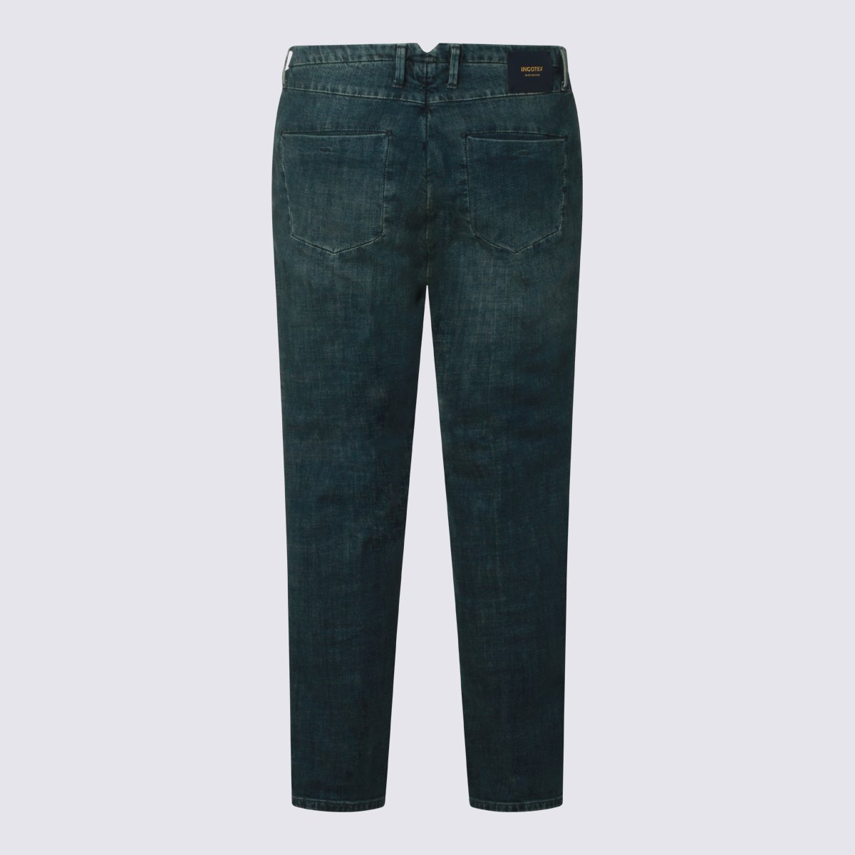 Incotex Straight-Leg Jeans In Slightly Faded Dark Blue Wash Blauw