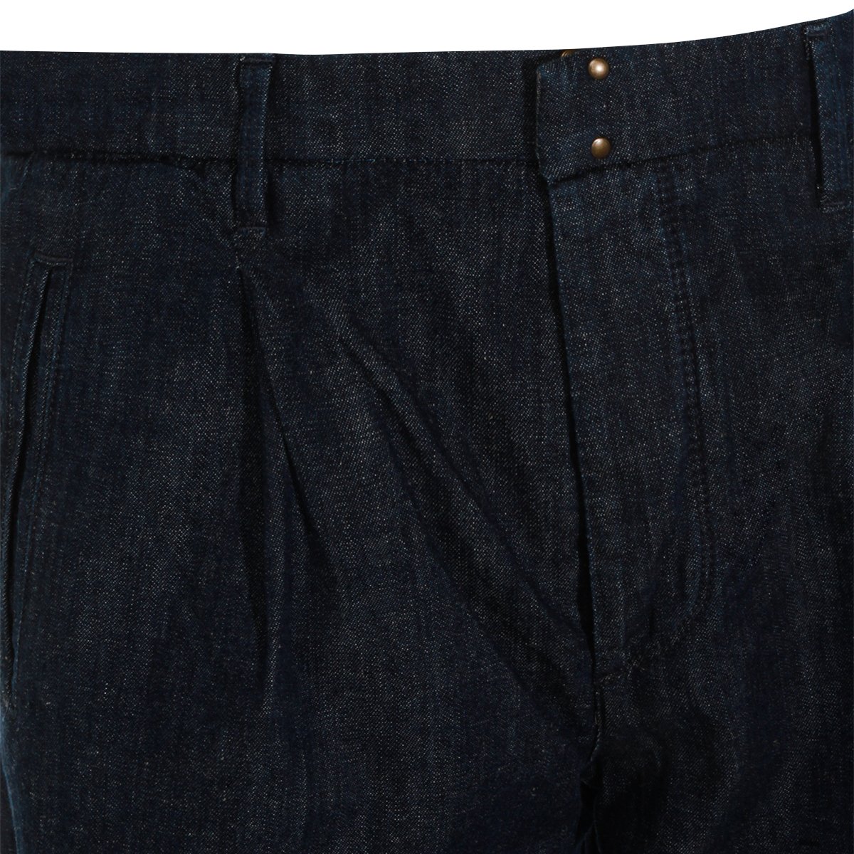 Incotex Straight-Leg Jeans with Dark Indigo Wash and Subtle Pleats Blauw