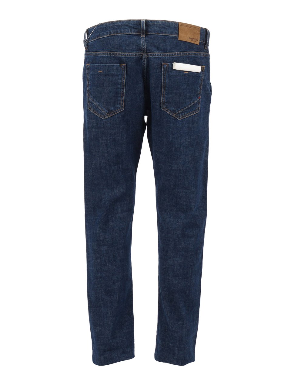 Incotex Straight-Leg Indigo Wash Denim Jeans with Five-Pocket Design Zwart