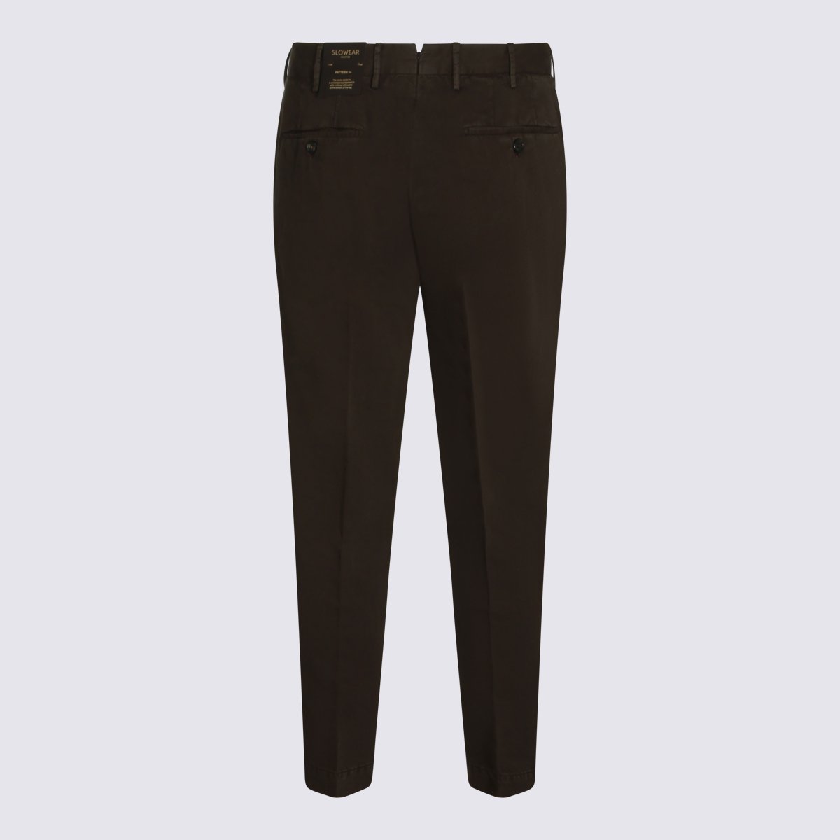 Incotex Tailored Fit Trousers With Flat Front And Clean Silhouette Bruin
