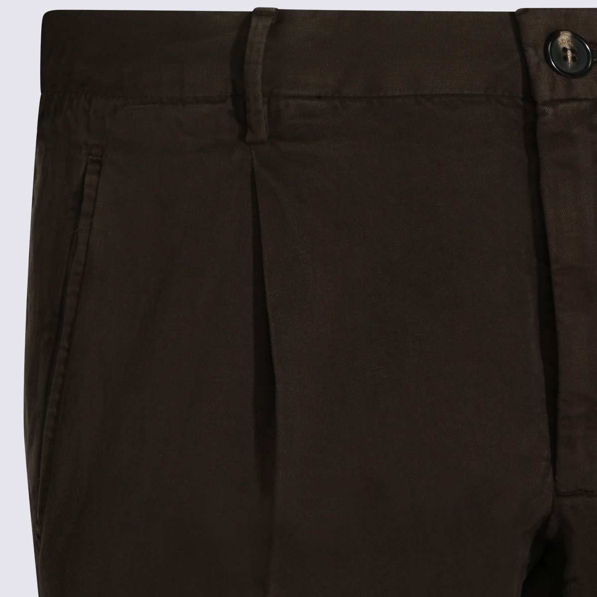 Incotex Tailored Fit Trousers With Flat Front And Clean Silhouette Bruin