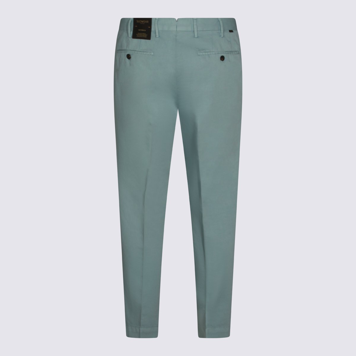 Incotex Tailored Green Trousers With Pleated Front And Classic Waistband Groen