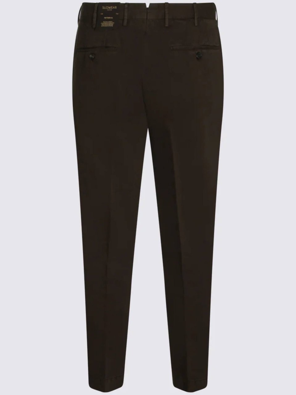 Incotex Brown Slim Fit Cropped Pants Zwart