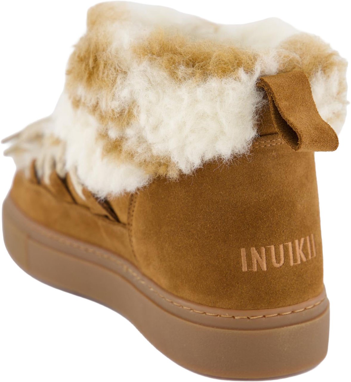 Inuikii Dames Teddy Low Boot Ecru Bruin Bruin