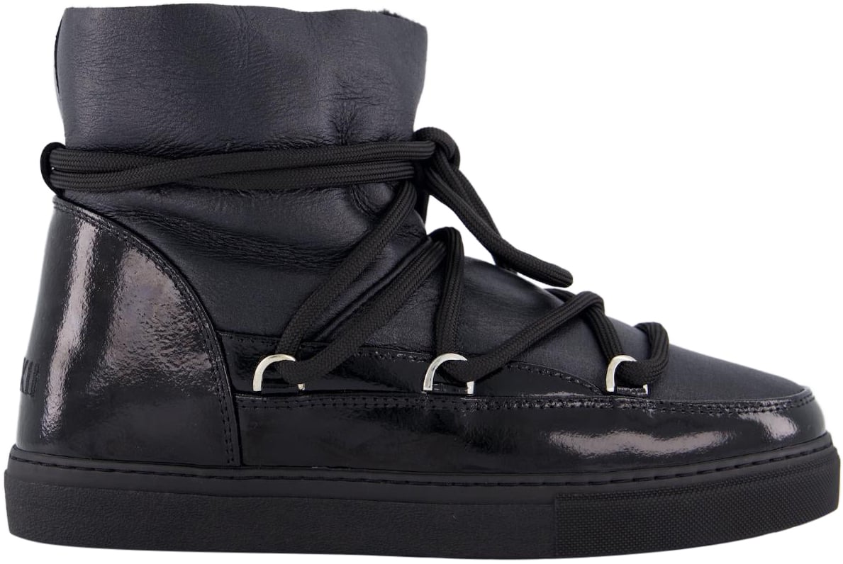 INUIKII Dames Gloss Boot Zwart Zwart