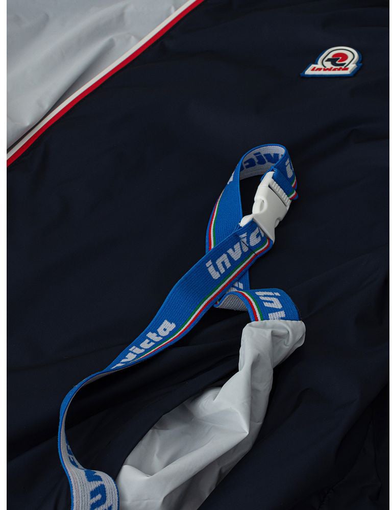 Invicta Blue Polyamide Shell Jacket Blauw