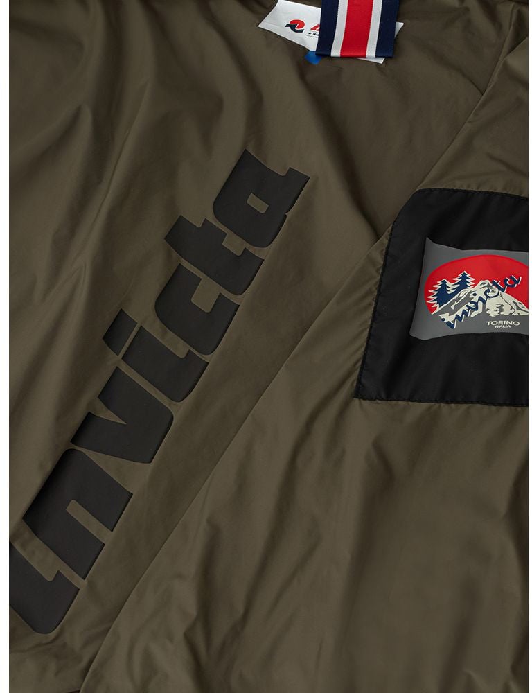 Invicta Black Polyamide Shell Jacket Zwart