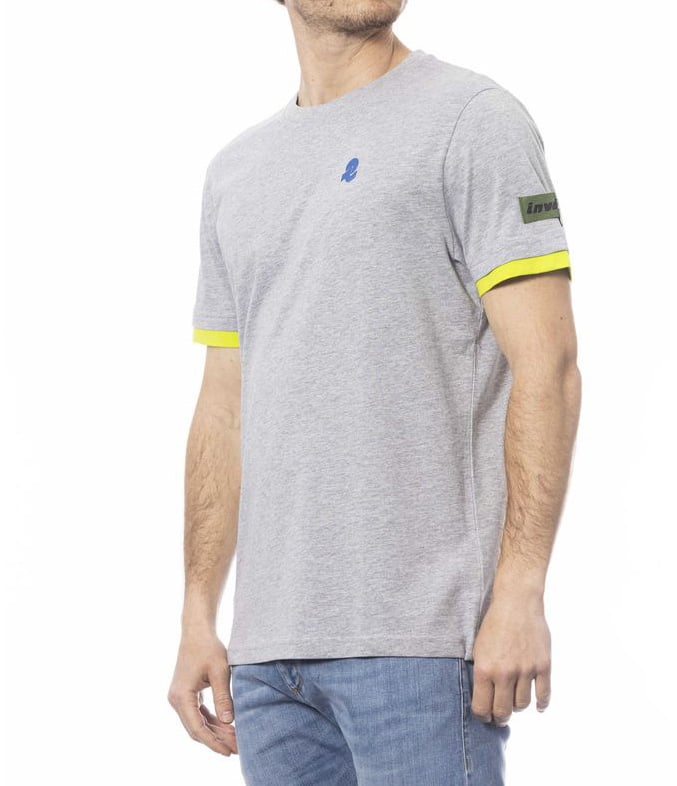 Invicta Invicta Gray Cotton Men T-Shirt Grijs