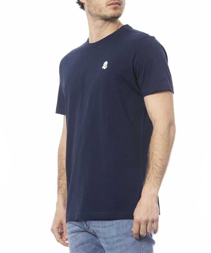 Invicta Blue Cotton Men T-Shirt Blauw