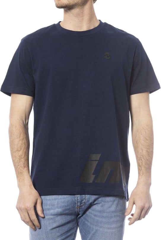 Invicta Blue Cotton Men T-Shirt Blauw