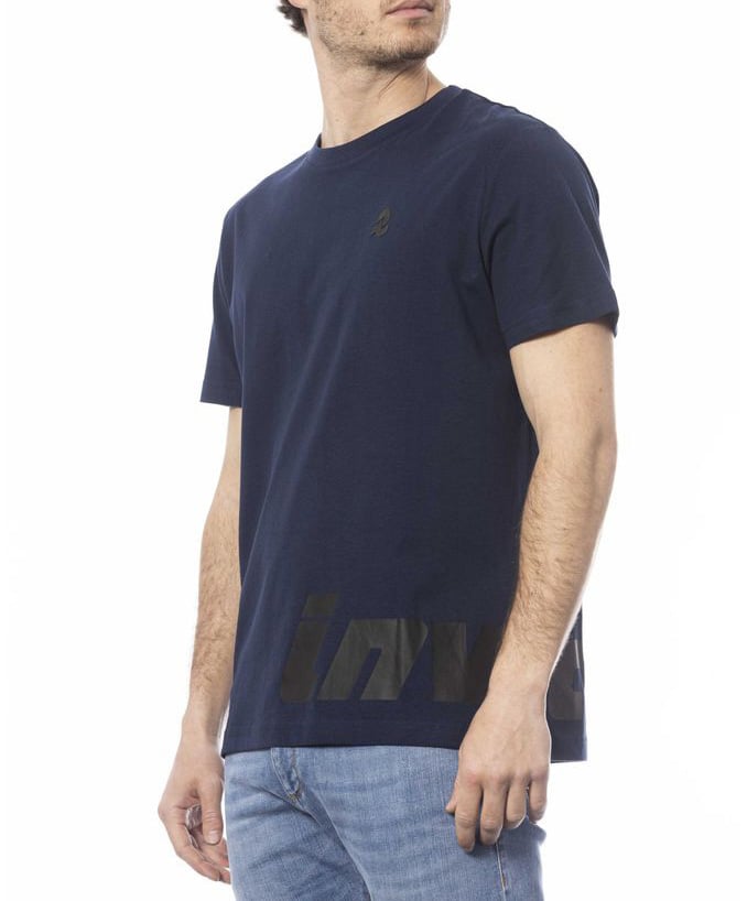 Invicta Blue Cotton Men T-Shirt Blauw
