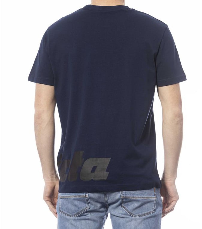 Invicta Blue Cotton Men T-Shirt Blauw